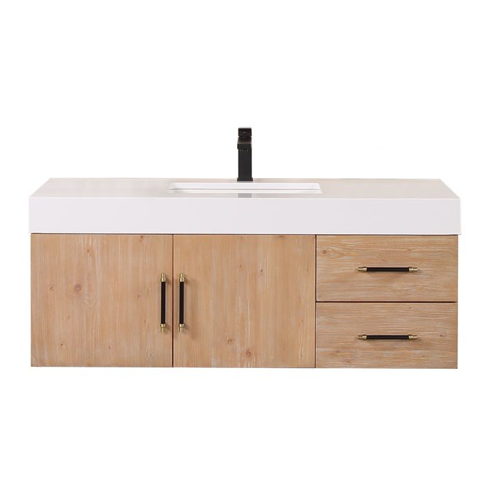 Corchia 48" Wall-mounted Single Bathroom Vanity