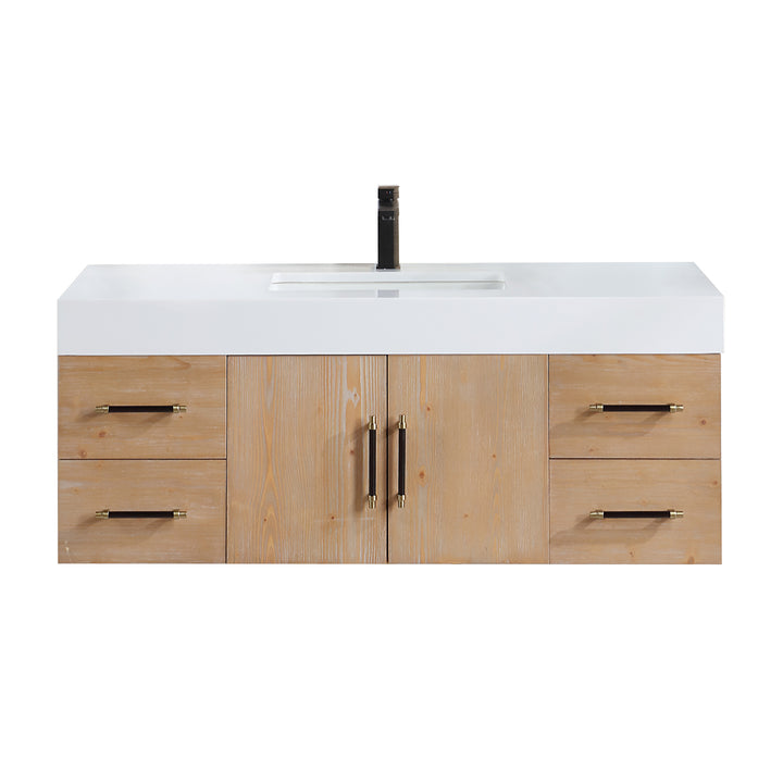 Corchia 48D" Wall-mounted Single Bathroom Vanity