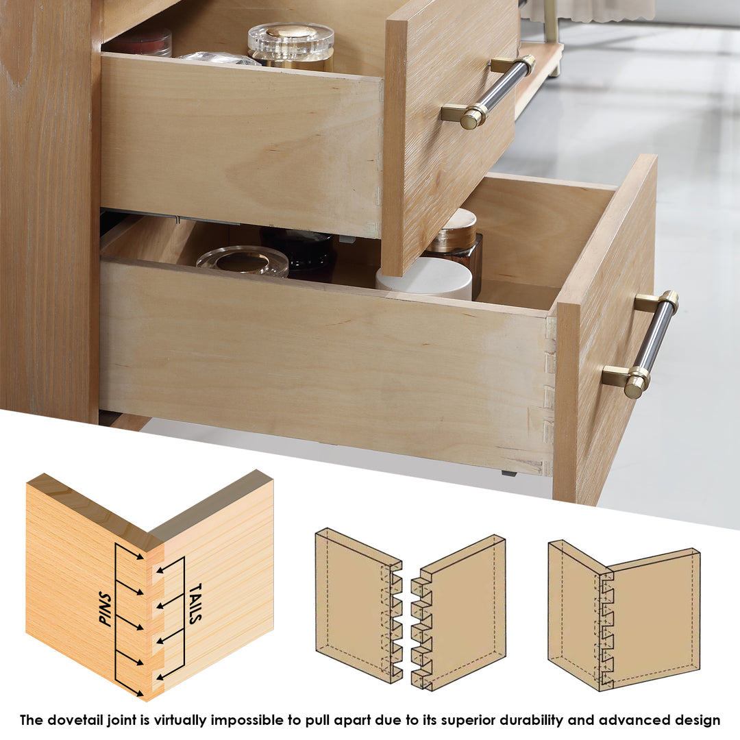 Corchia 48D" Wall-mounted Single Bathroom Vanity