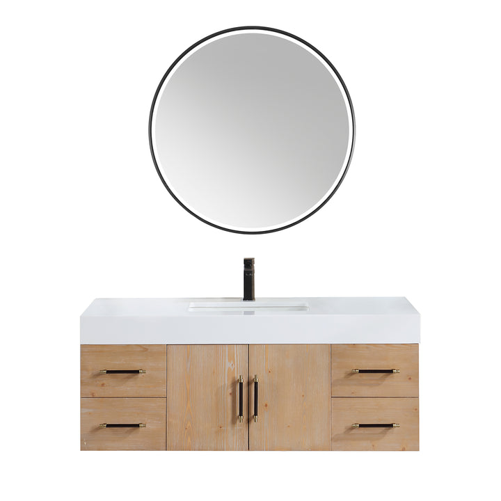 Corchia 48D" Wall-mounted Single Bathroom Vanity