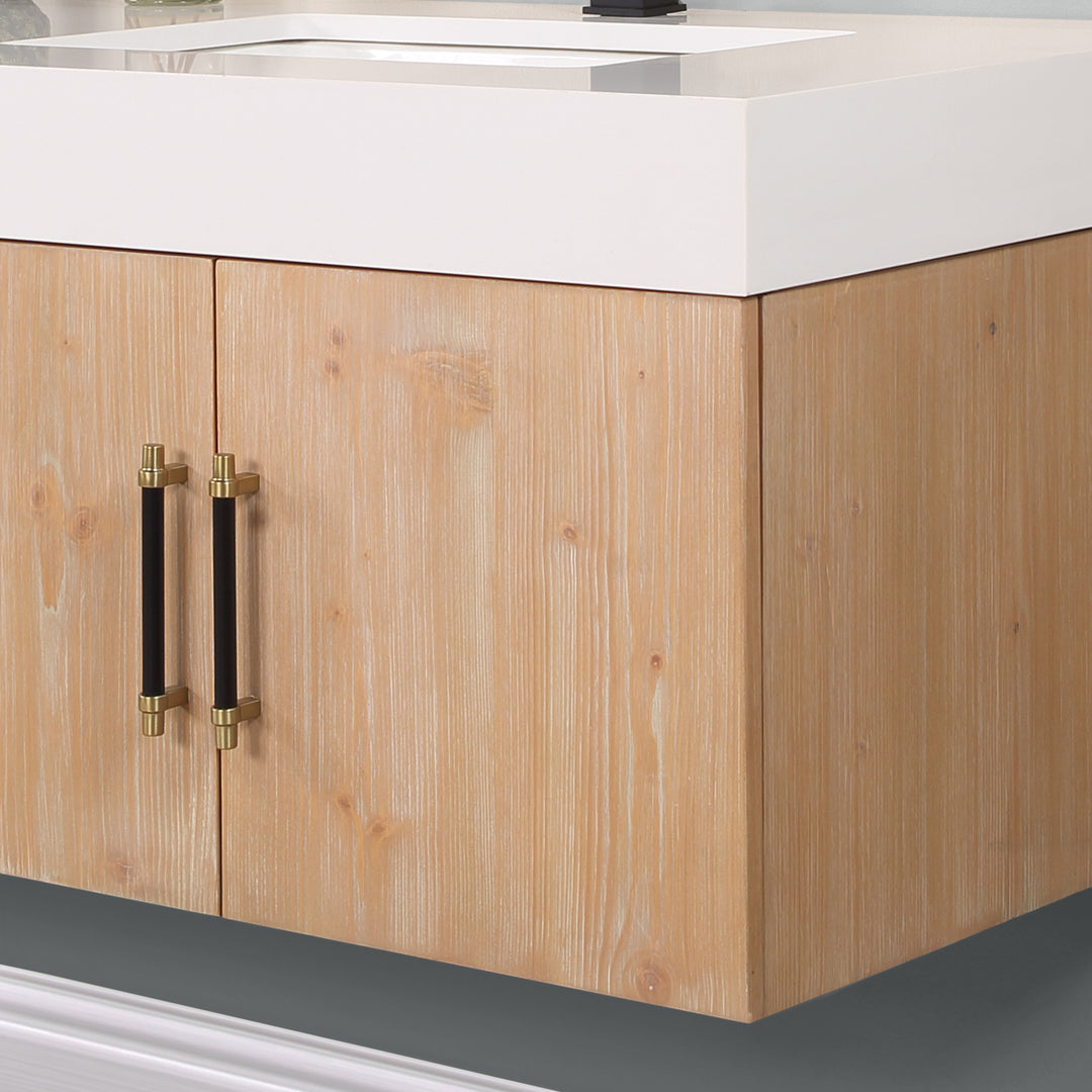 Corchia 72" Wall-mounted Double Bathroom Vanity