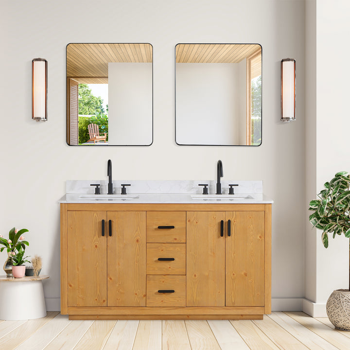 Perla 60" Double Bathroom Vanity