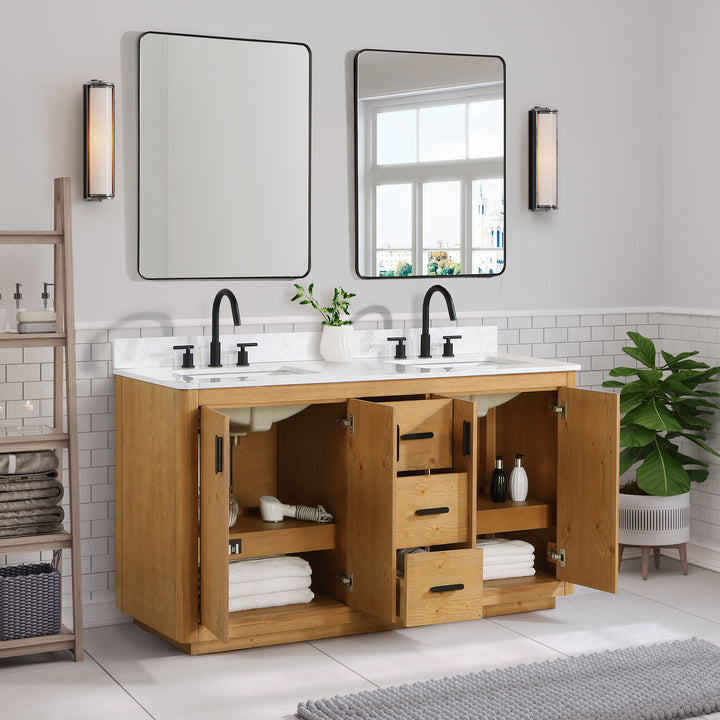 Perla 60" Double Bathroom Vanity