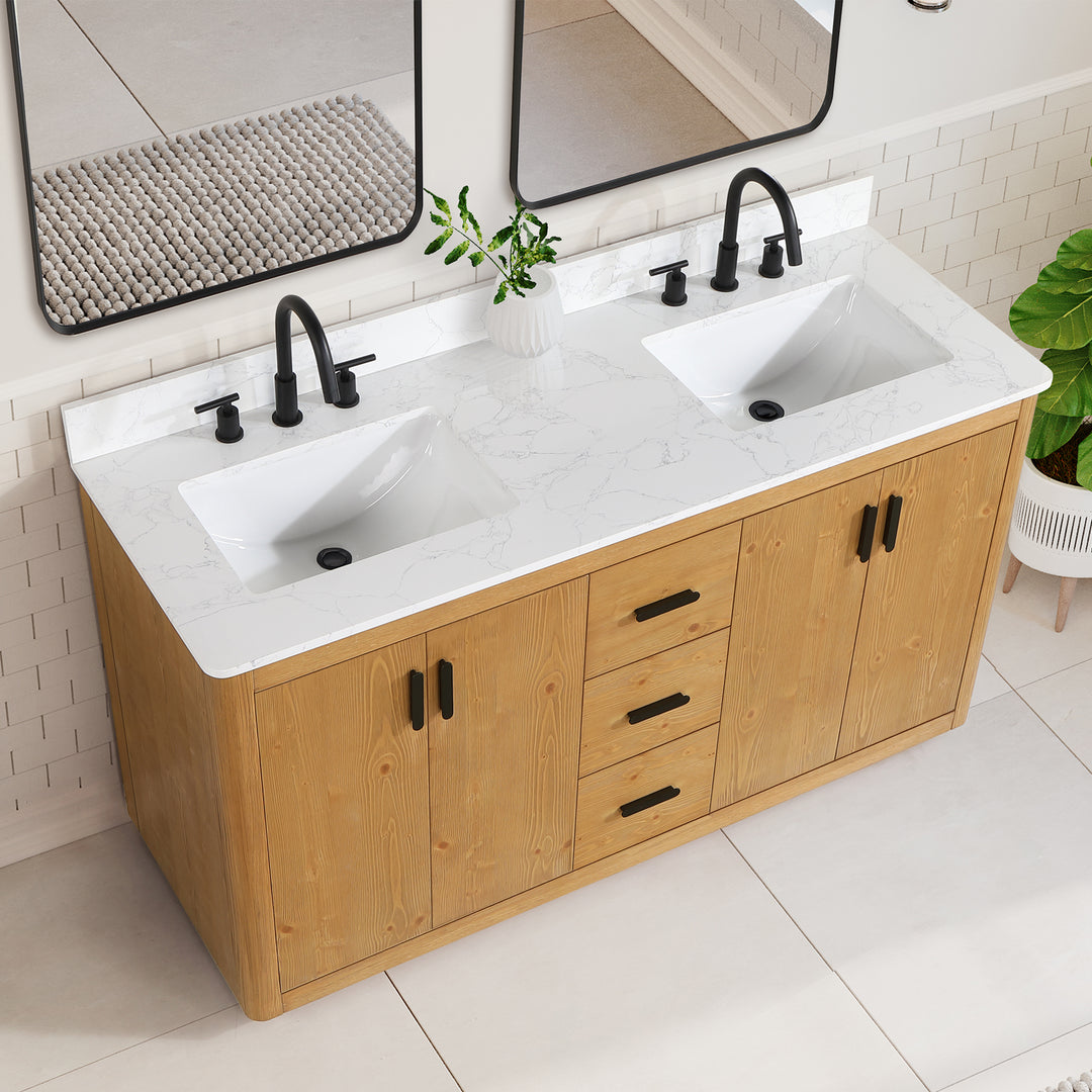 Perla 60" Double Bathroom Vanity