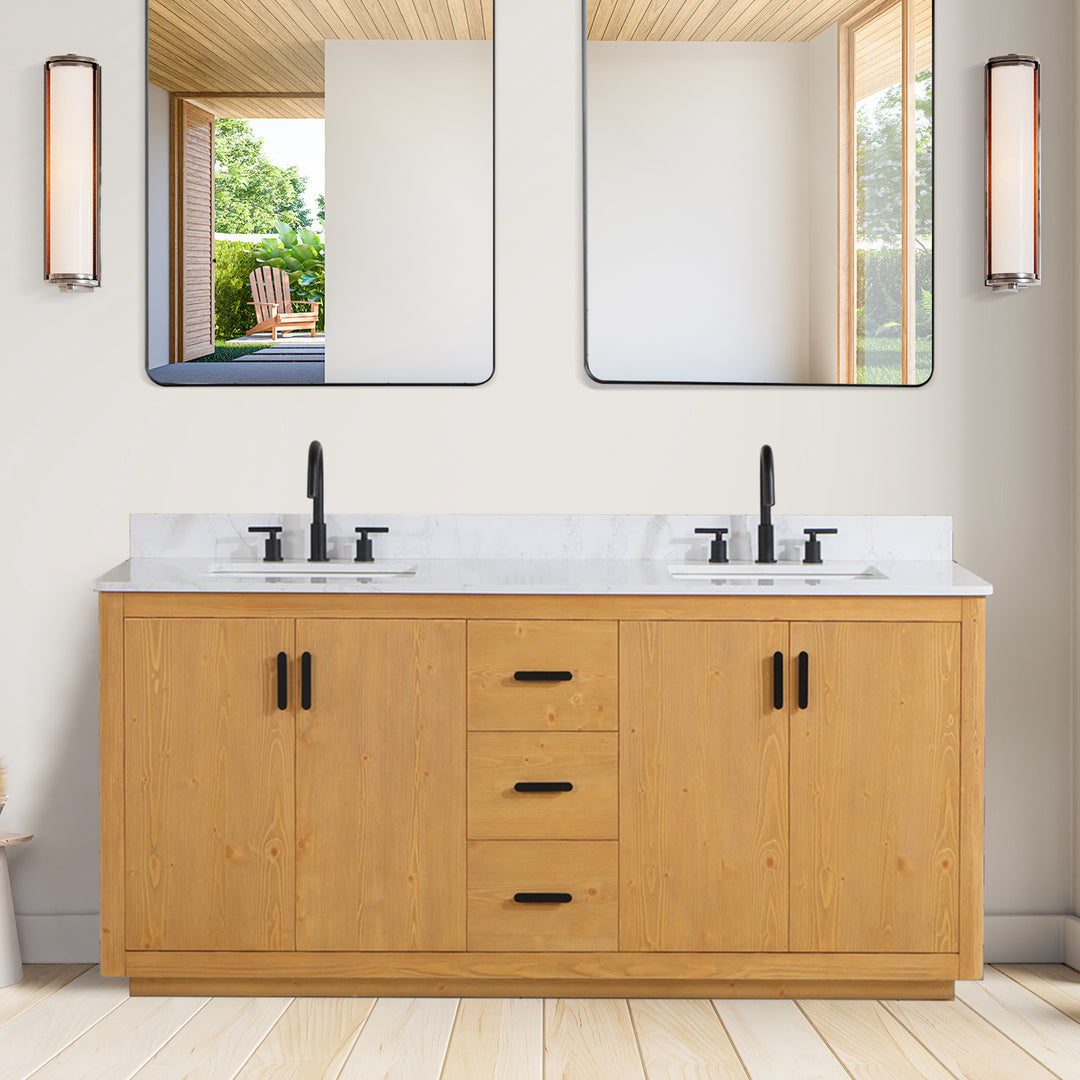 Perla 72" Double Bathroom Vanity