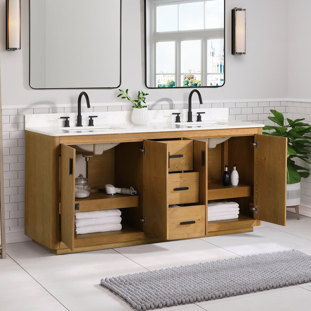 Perla 72" Double Bathroom Vanity