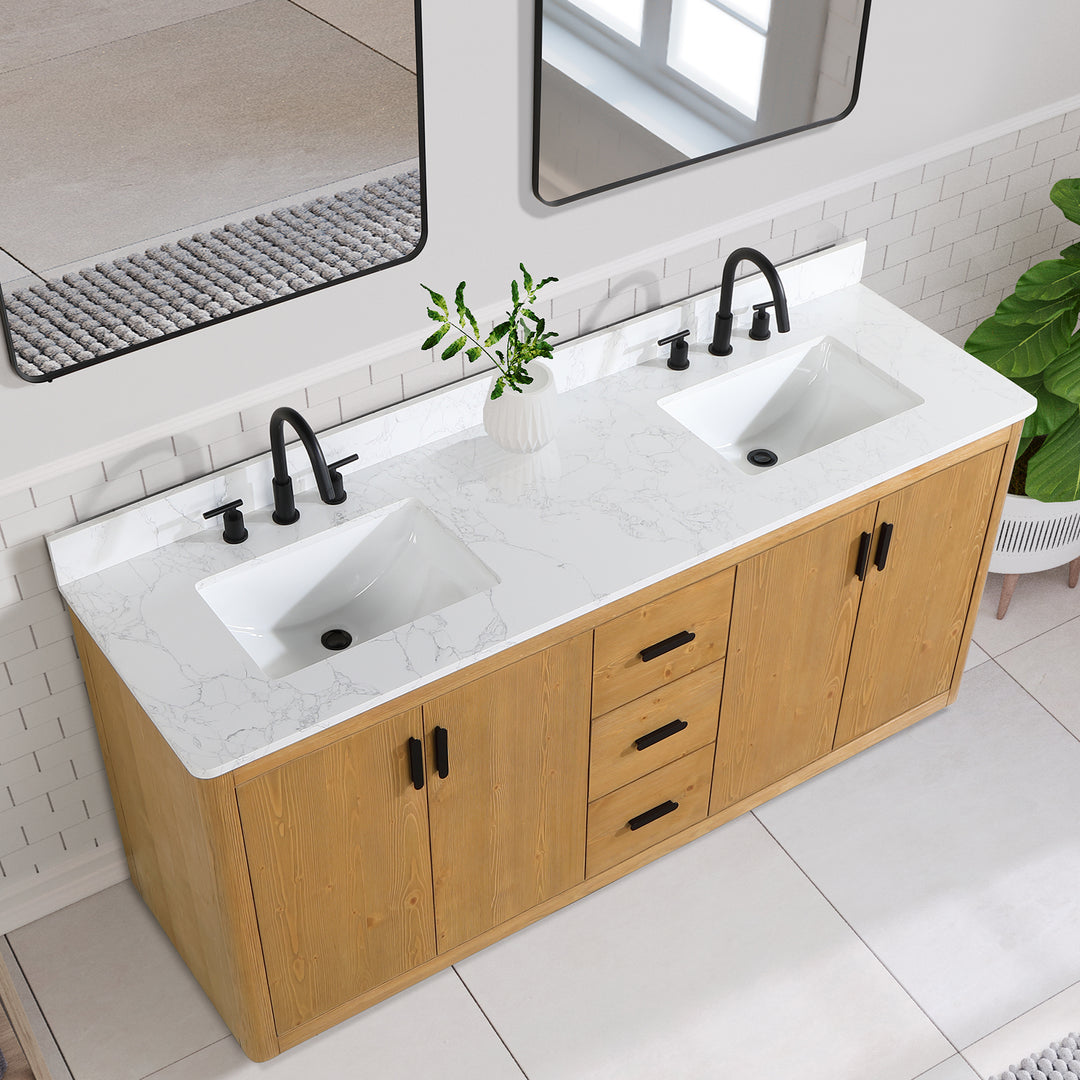 Perla 72" Double Bathroom Vanity