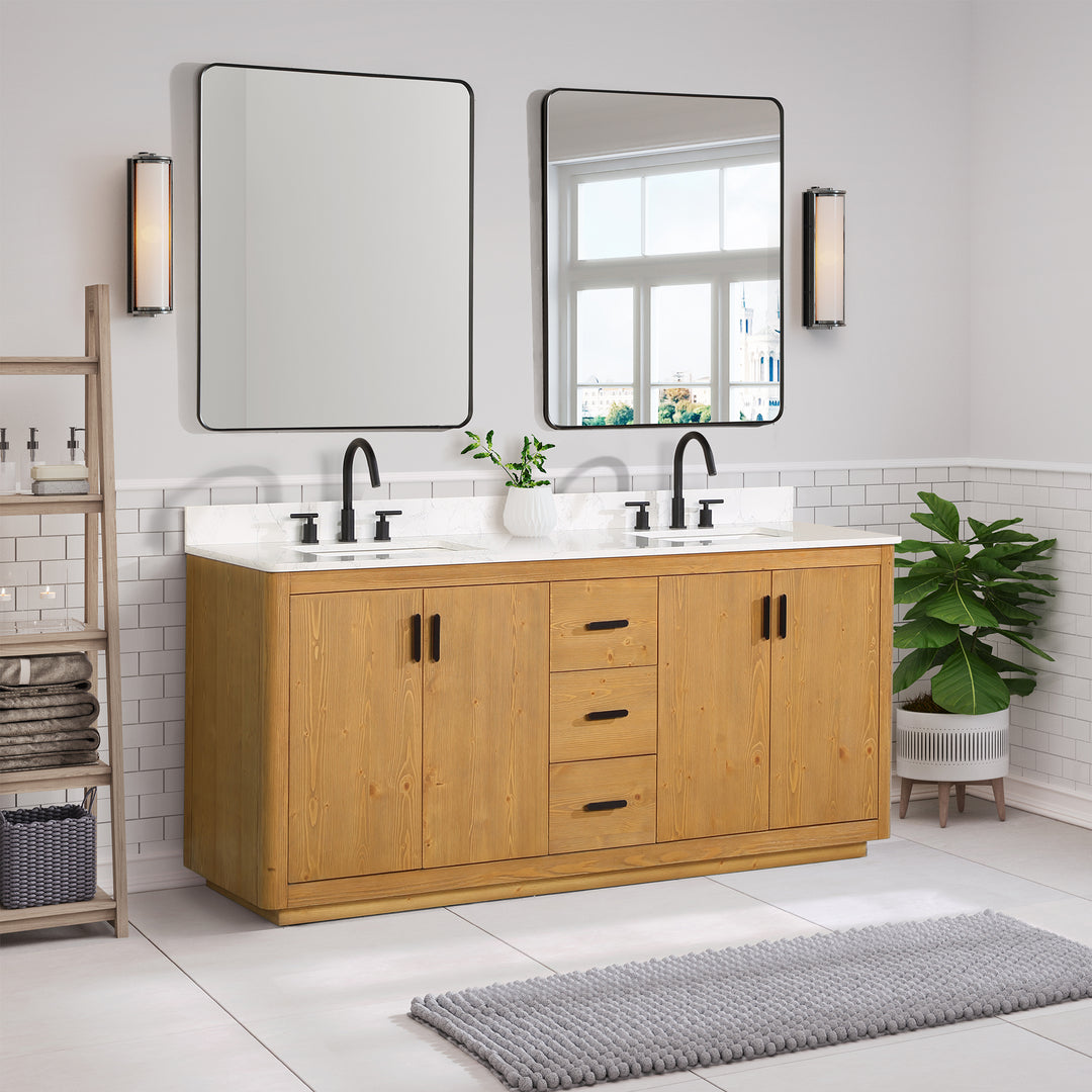 Perla 72" Double Bathroom Vanity