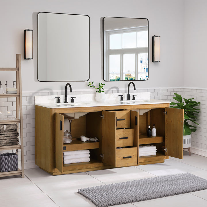 Perla 72" Double Bathroom Vanity