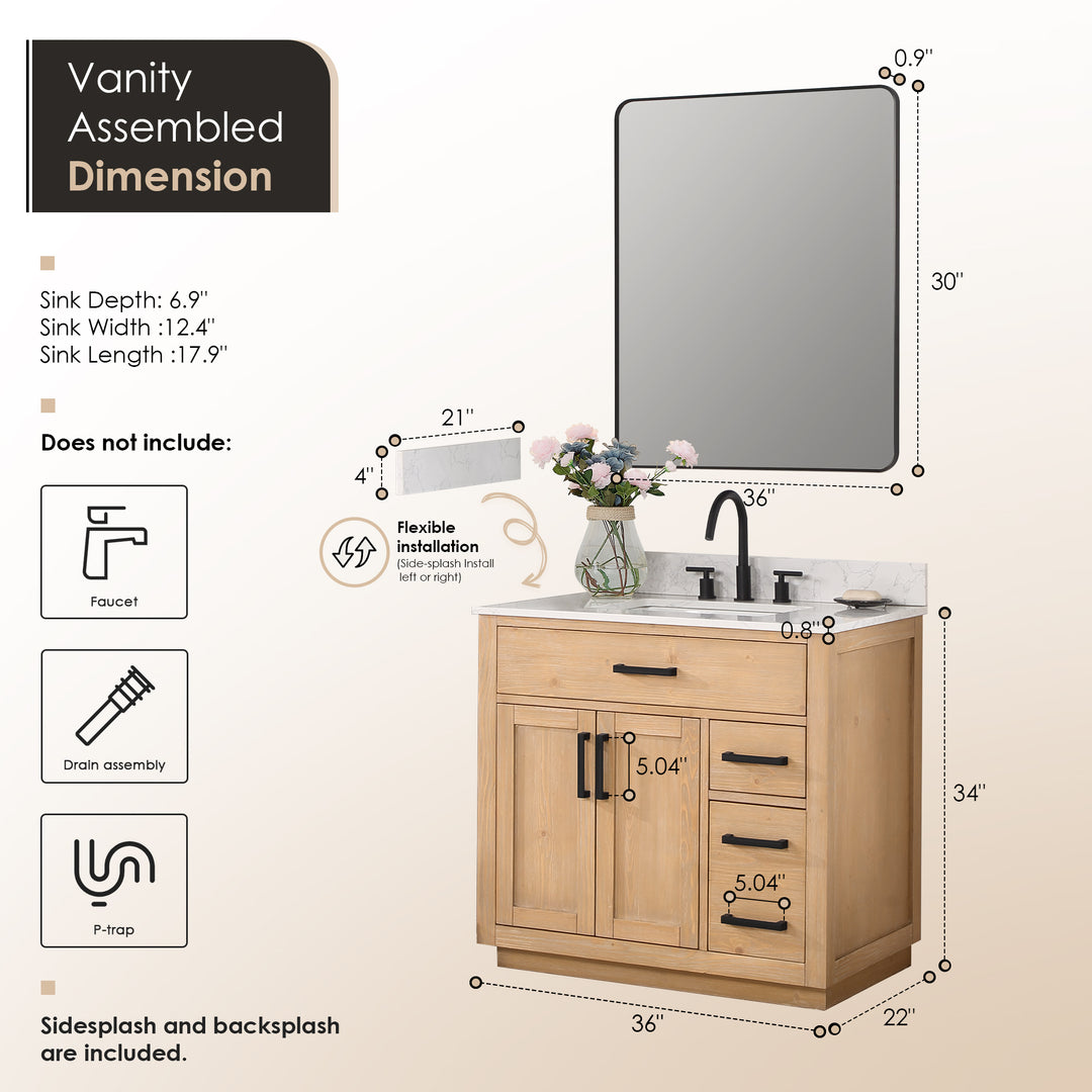Gavino 36" Single Bathroom Vanity