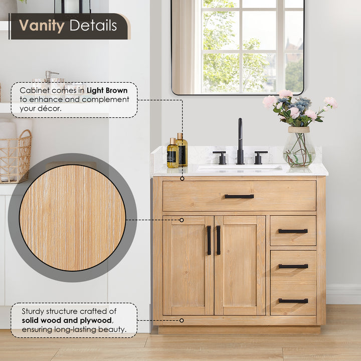 Gavino 36" Single Bathroom Vanity