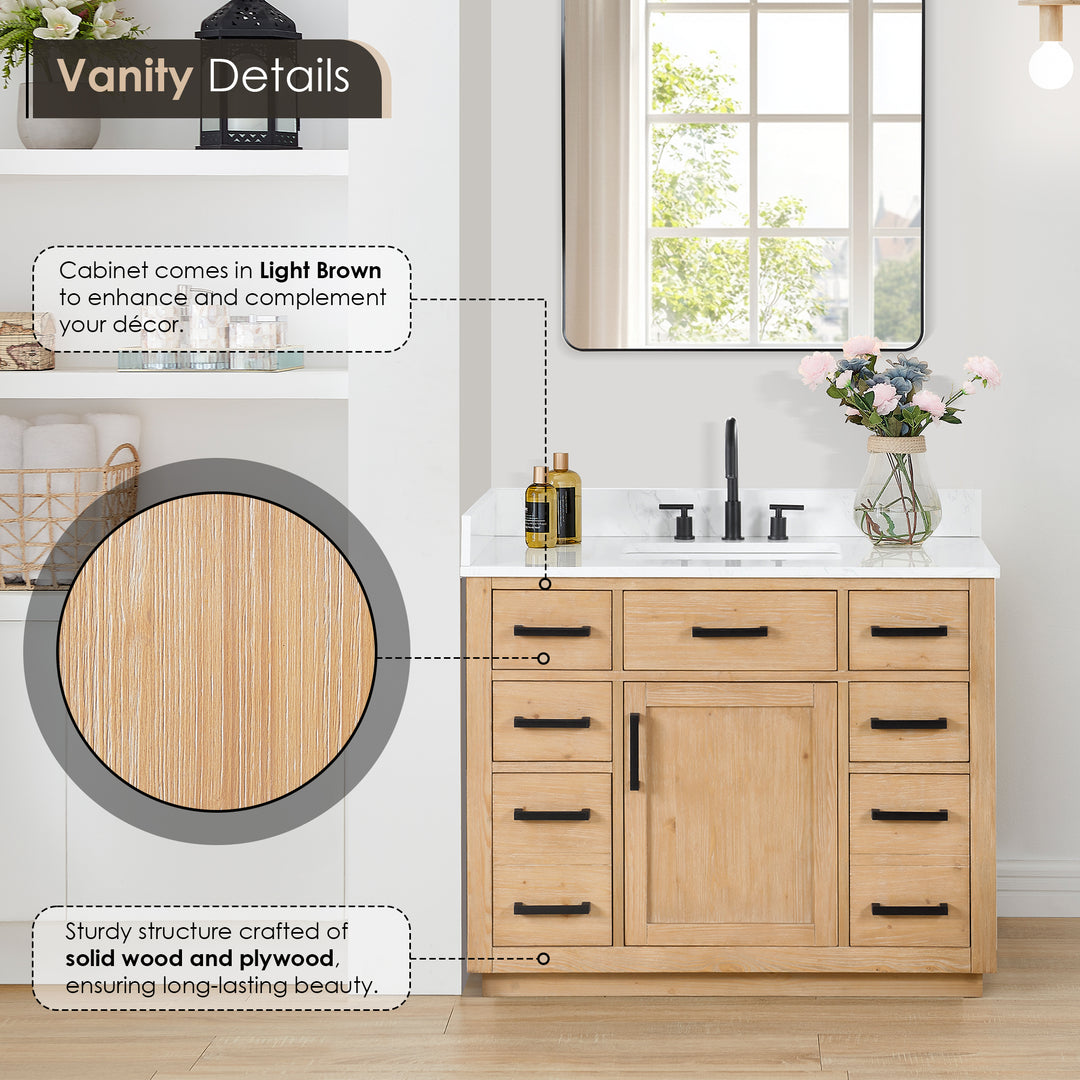 Gavino 42" Single Bathroom Vanity