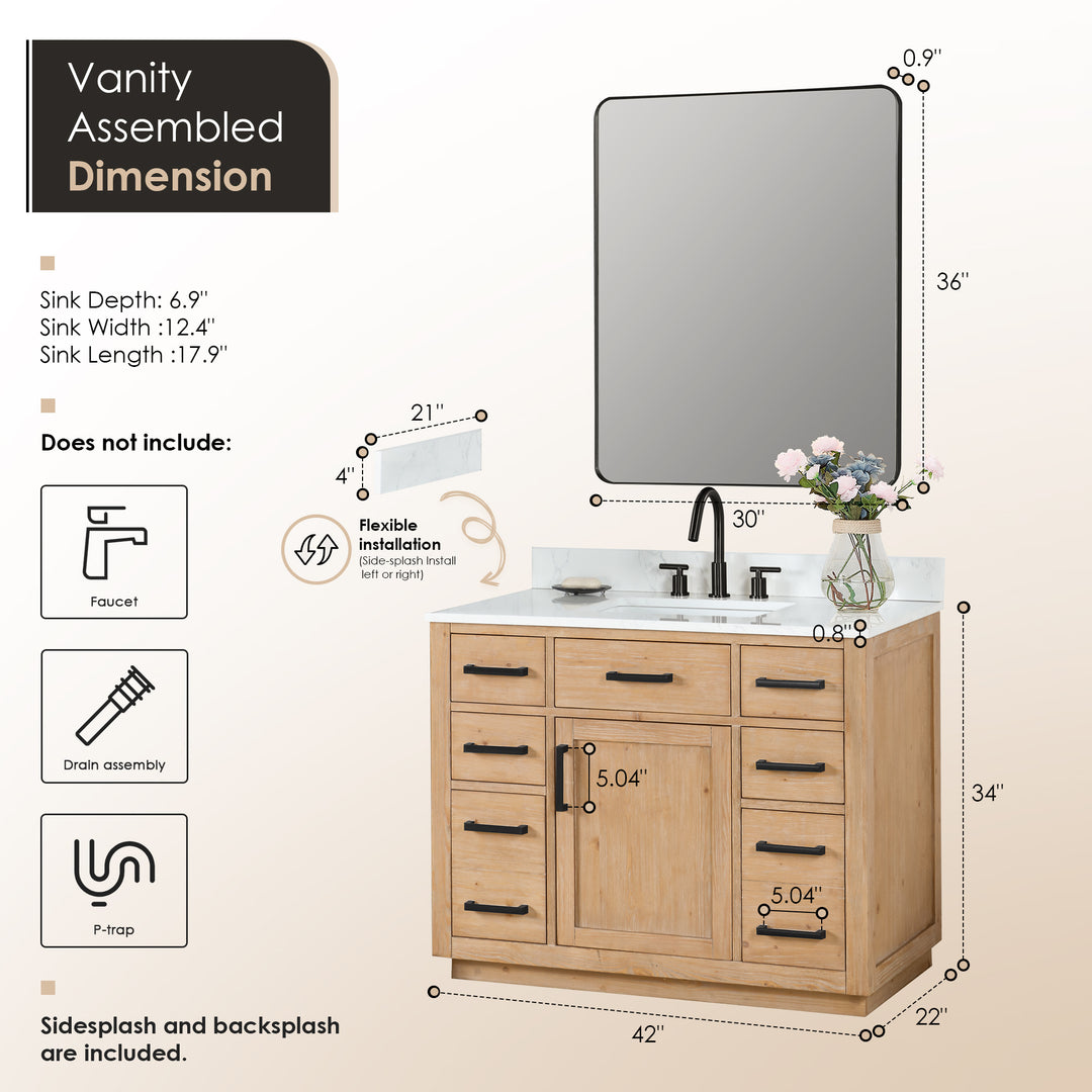 Gavino 42" Single Bathroom Vanity
