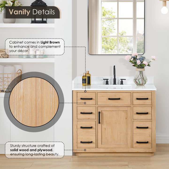 Gavino 42" Single Bathroom Vanity