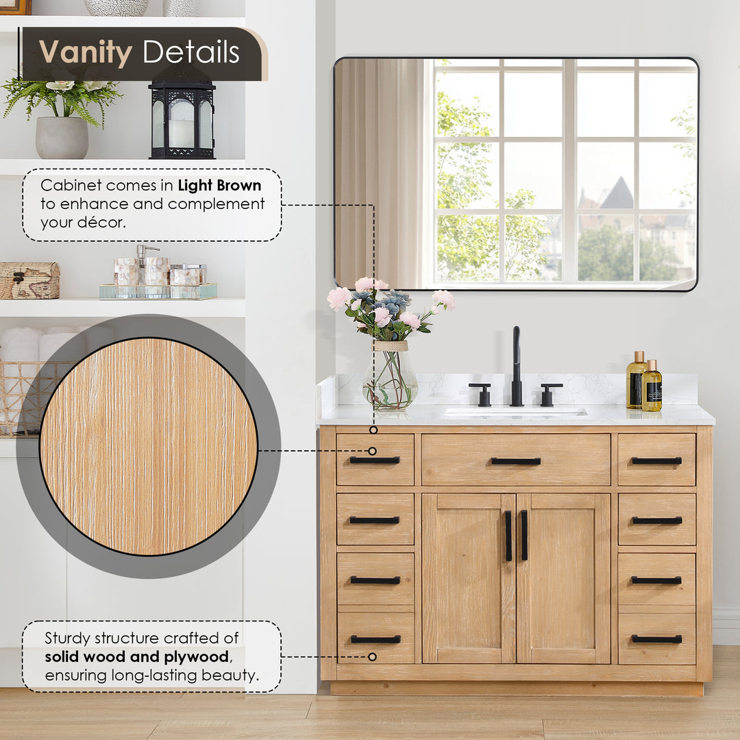 Gavino 48" Single Bathroom Vanity