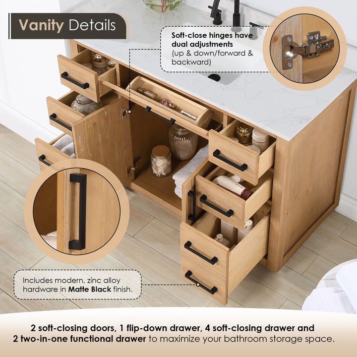 Gavino 48" Single Bathroom Vanity