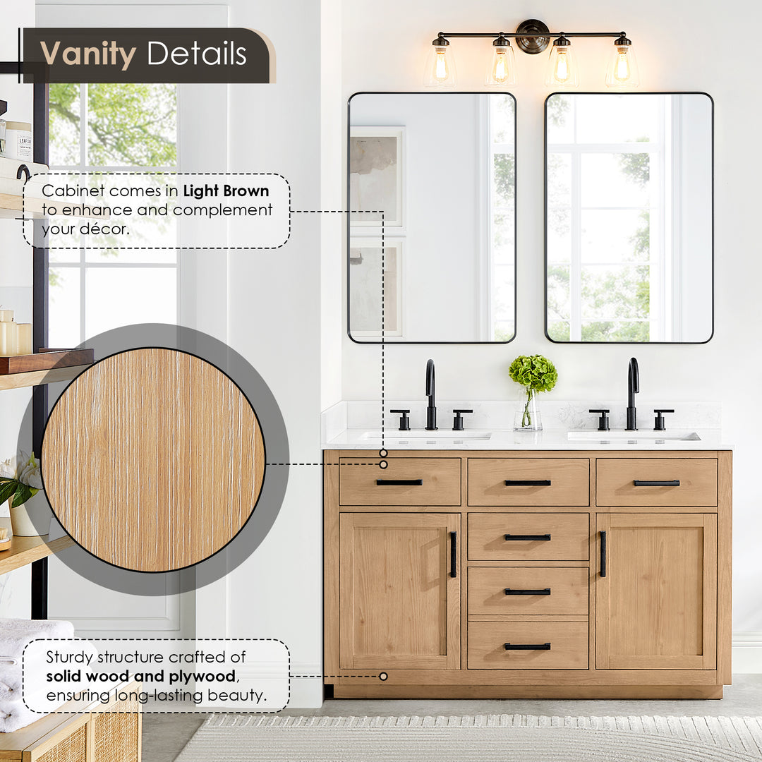 Gavino 54" Double Bathroom Vanity