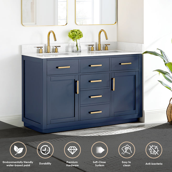 Gavino 54" Double Bathroom Vanity