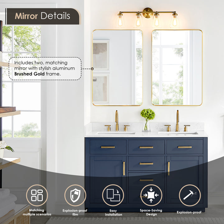 Gavino 54" Double Bathroom Vanity