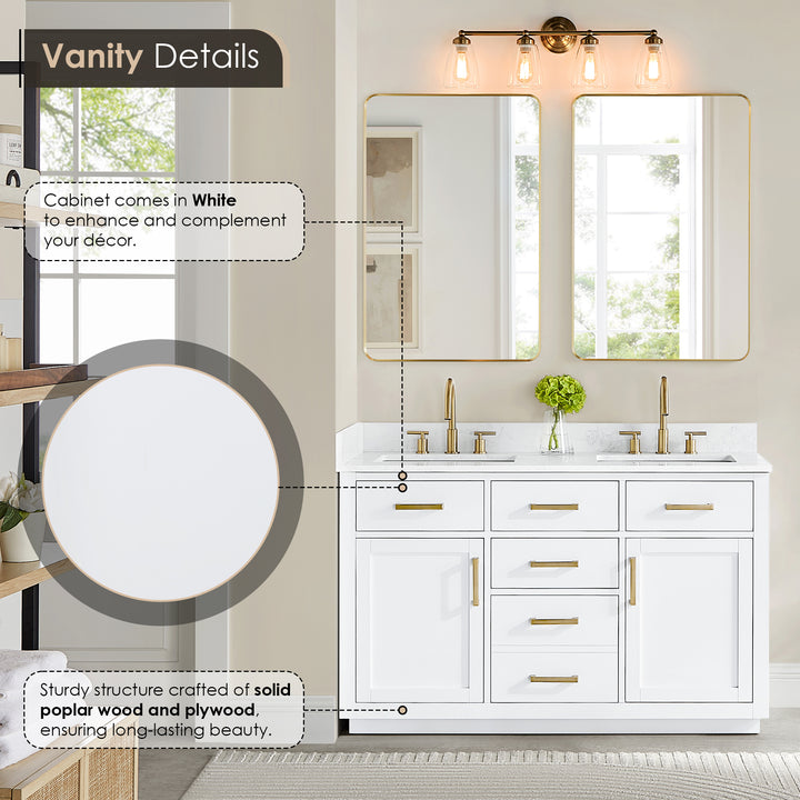 Gavino 54" Double Bathroom Vanity