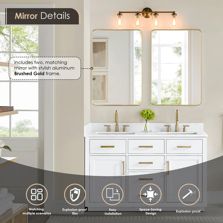 Gavino 54" Double Bathroom Vanity