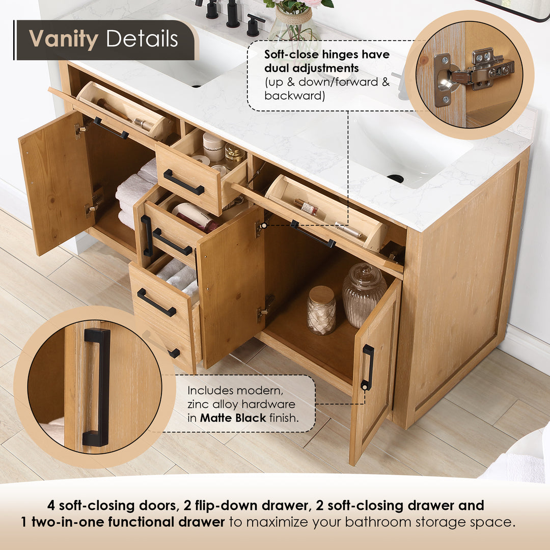 Gavino 60" Double Bathroom Vanity