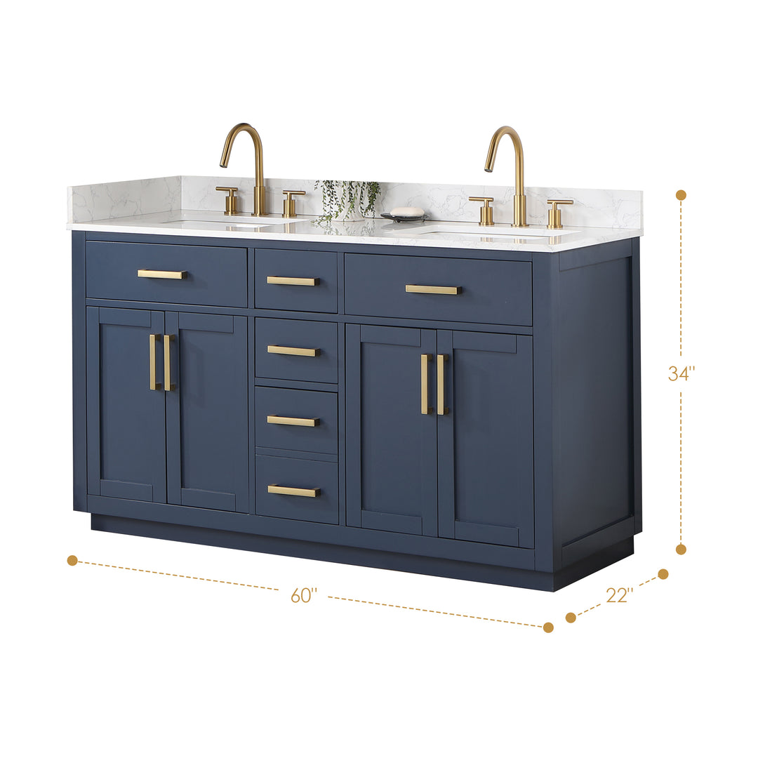 Gavino 60" Double Bathroom Vanity