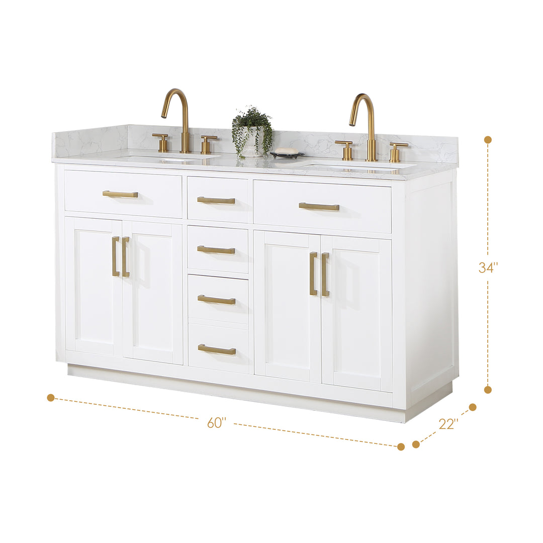 Gavino 60" Double Bathroom Vanity