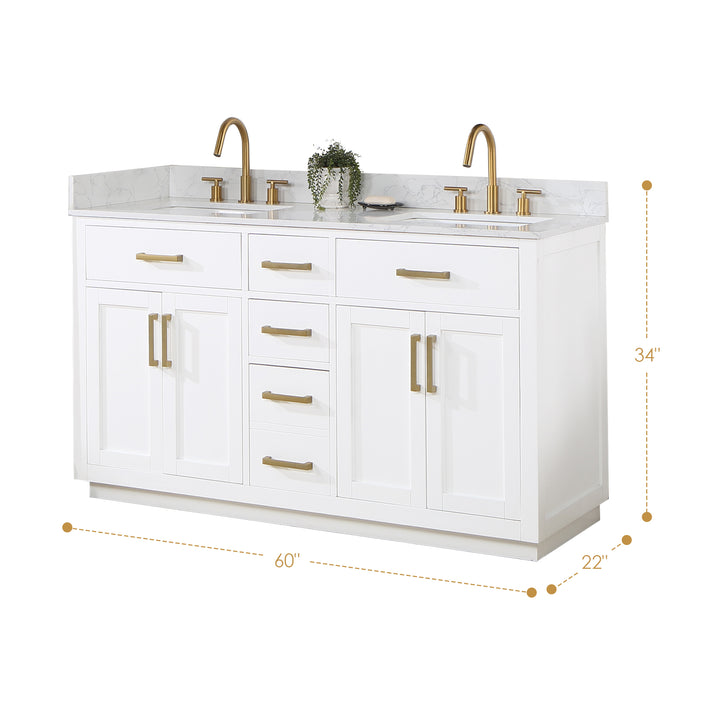 Gavino 60" Double Bathroom Vanity