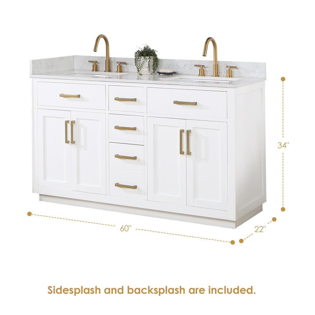 Gavino 60" Double Bathroom Vanity