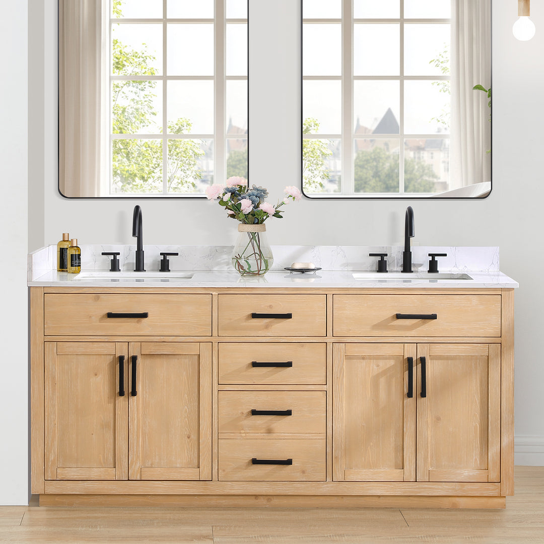 Gavino 72" Double Bathroom Vanity