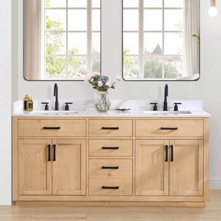 Gavino 72" Double Bathroom Vanity