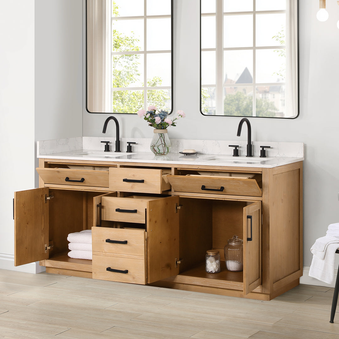 Gavino 72" Double Bathroom Vanity