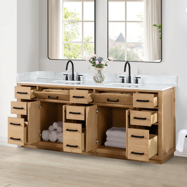 Gavino 84" Double Bathroom Vanity