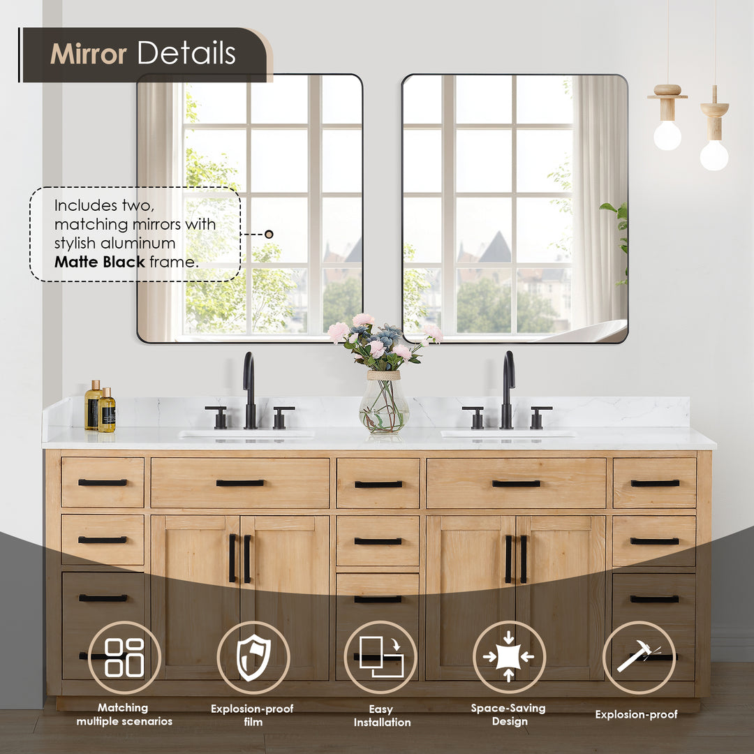 Gavino 84" Double Bathroom Vanity