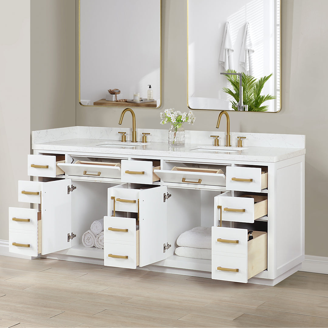 Gavino 84" Double Bathroom Vanity