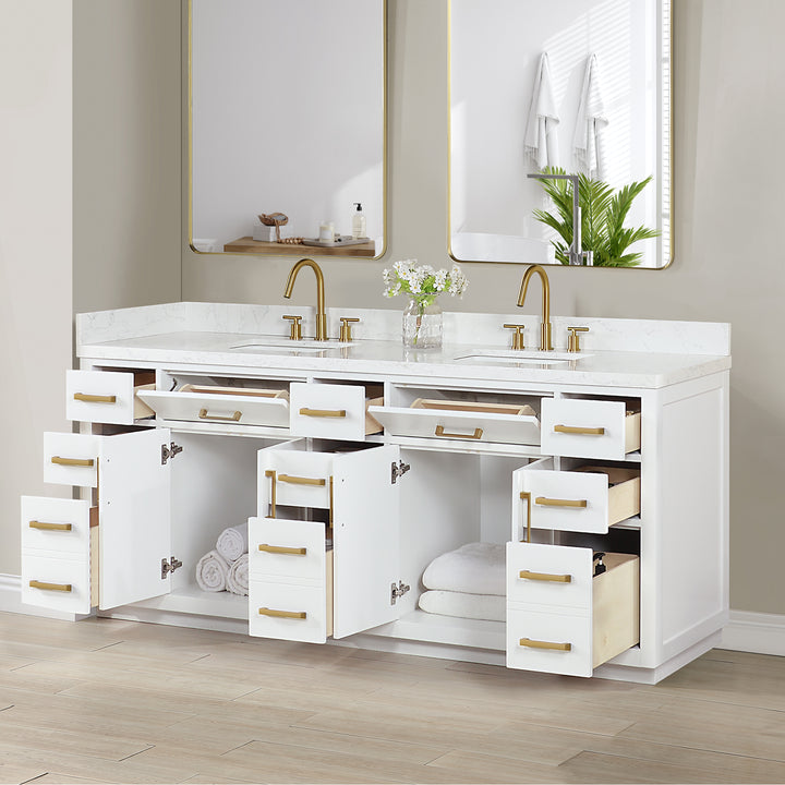 Gavino 84" Double Bathroom Vanity