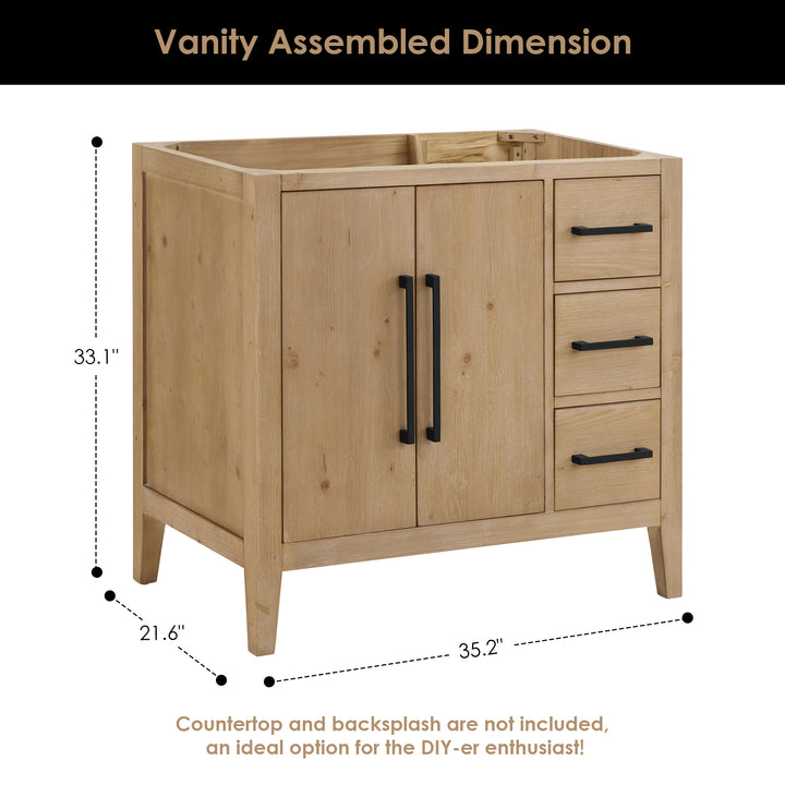 Laurel 36" Single Bathroom Cabinet Vanity
