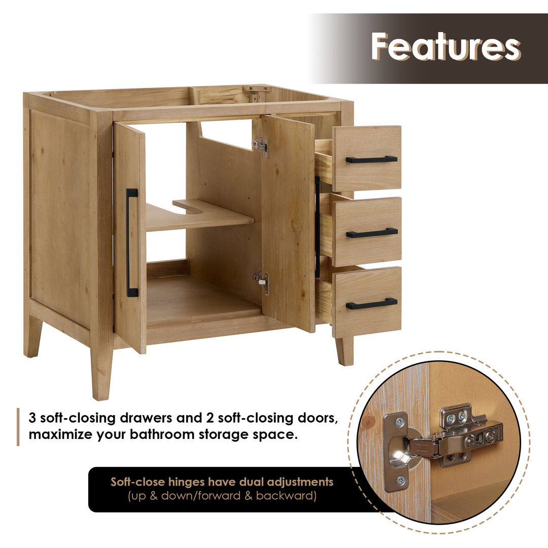 Laurel 36" Single Bathroom Cabinet Vanity