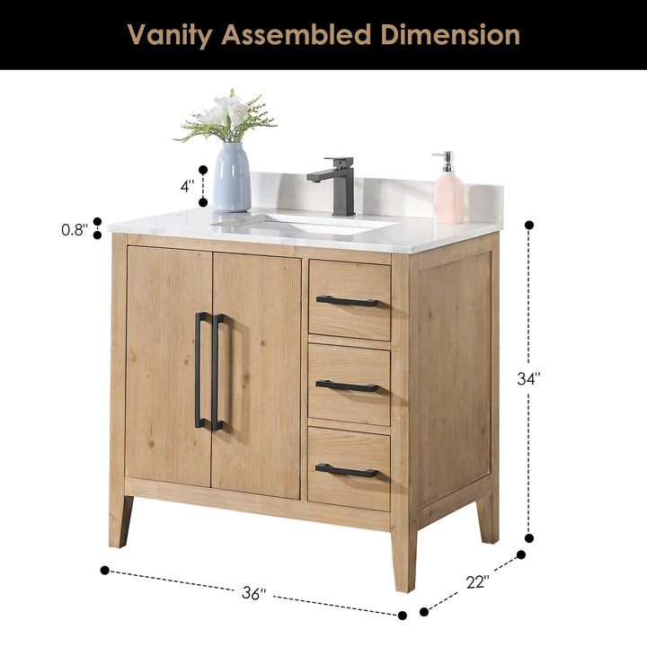 Laurel 36" Single Bathroom Vanity