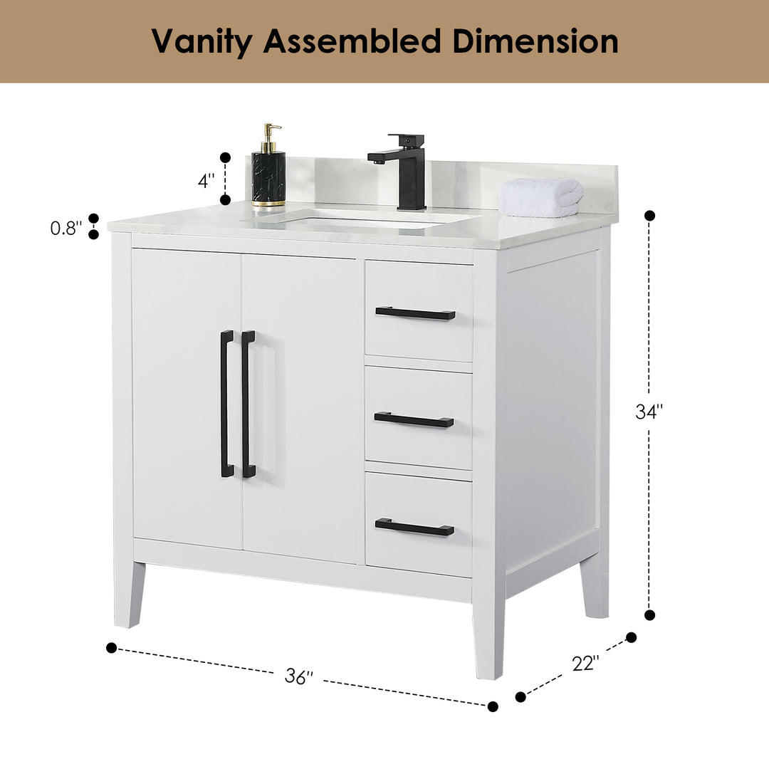 Laurel 36" Single Bathroom Vanity