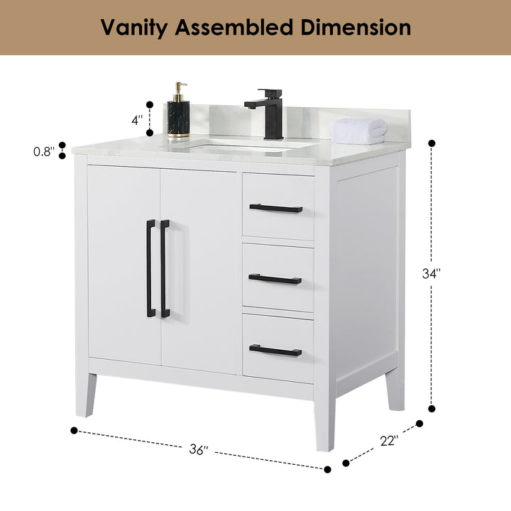 Laurel 36" Single Bathroom Vanity