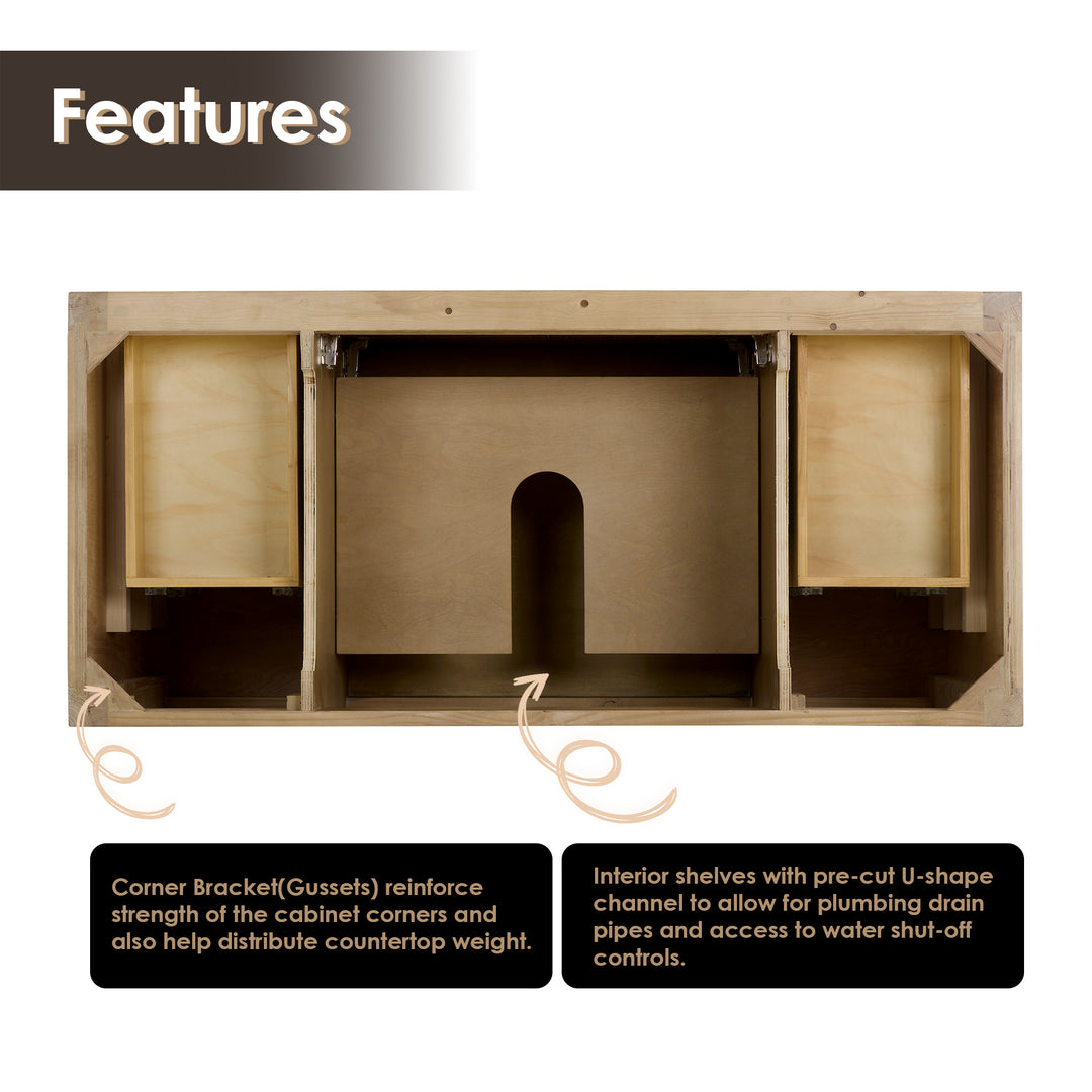 Laurel 48" Single Bathroom Cabinet Vanity