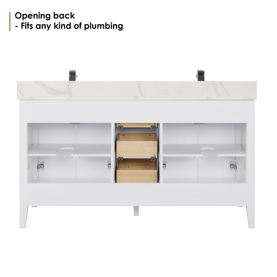 Laurel 60" Double Bathroom Vanity