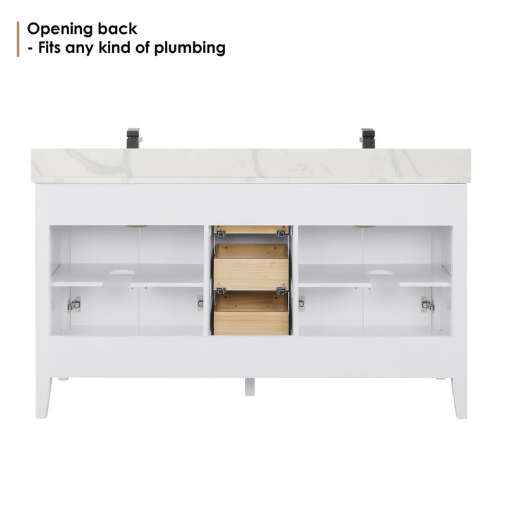 Laurel 60" Double Bathroom Vanity