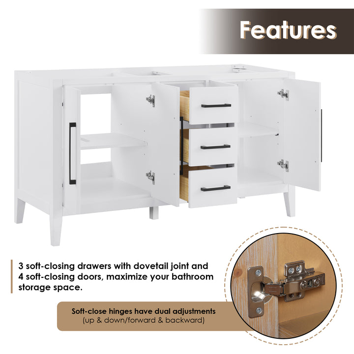 Laurel 60" Double Bathroom Vanity
