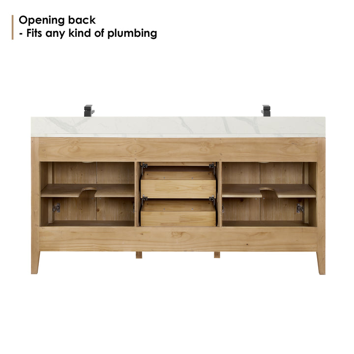 Laurel 72" Double Bathroom Vanity