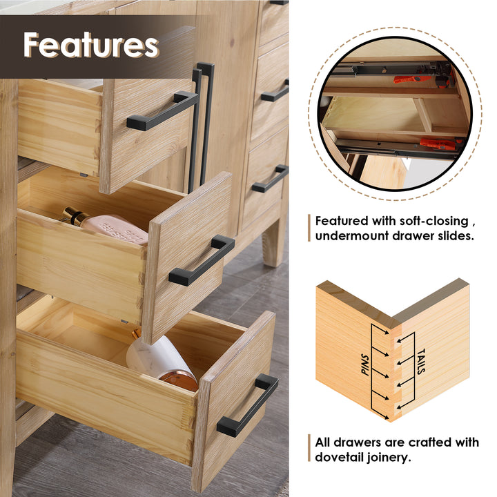 Laurel 72" Double Bathroom Vanity