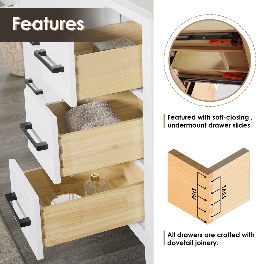 Laurel 72" Double Bathroom Vanity