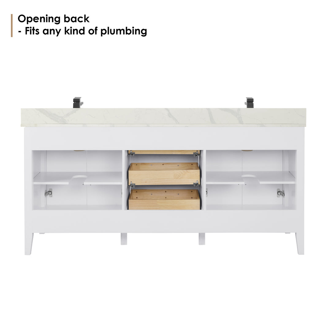 Laurel 72" Double Bathroom Vanity